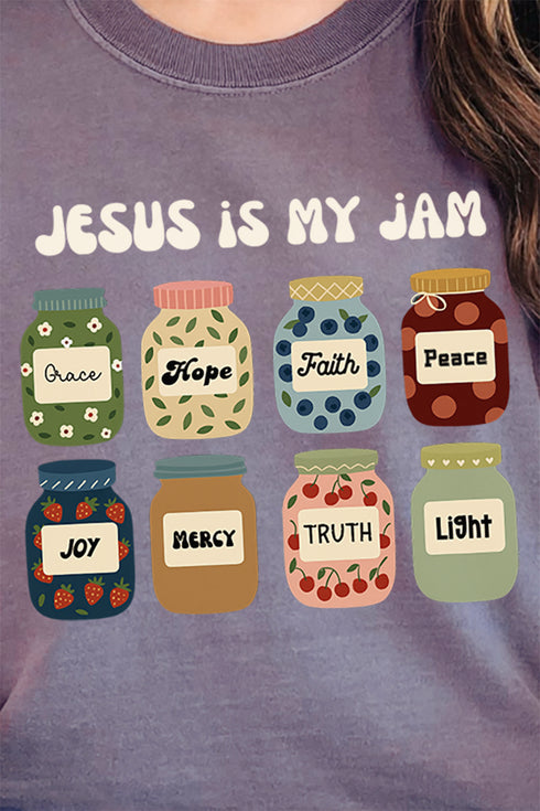 Jesus Is My Jam Comfort Colors Adult Ring-Spun Cotton Tee