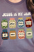 Jesus Is My Jam Comfort Colors Adult Ring-Spun Cotton Tee