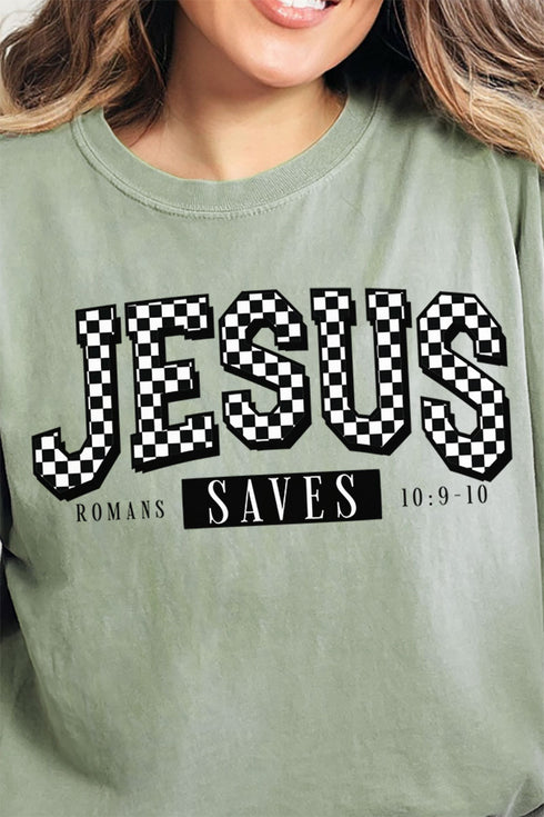 Jesus Saves Comfort Colors Adult Ring-Spun Cotton Tee