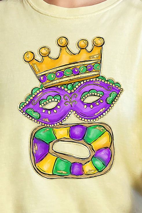 King Cake Queen Comfort Colors Adult Ring-Spun Cotton Tee