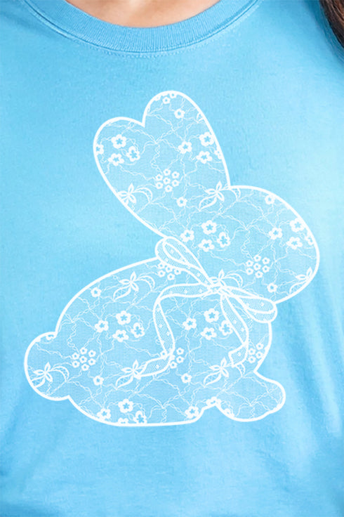 Lace Easter Bunny Comfort Colors Adult Ring-Spun Cotton Tee