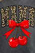 Leopard Cherry Mama Comfort Colors Adult Ring-Spun Cotton Tee