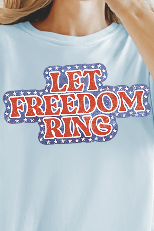 Let Freedom Ring Comfort Colors Adult Ring-Spun Cotton Tee