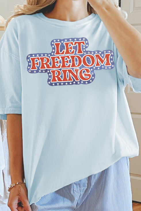 Let Freedom Ring Comfort Colors Adult Ring-Spun Cotton Tee