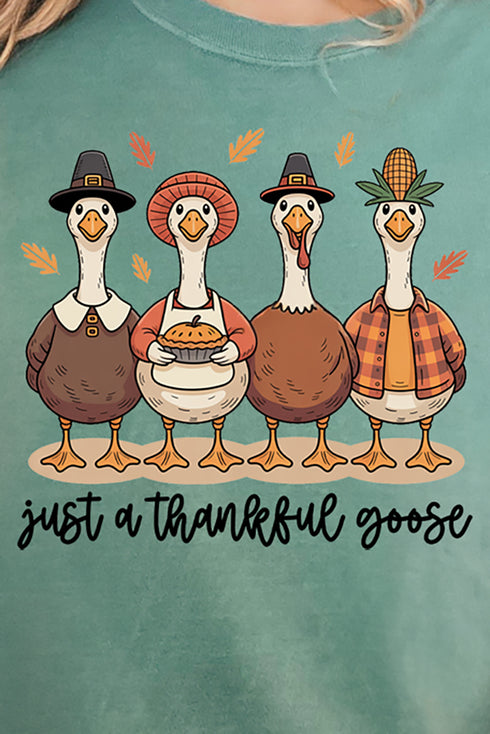 Just A Thankful Goose Comfort Colors Adult Ring-Spun Cotton Tee