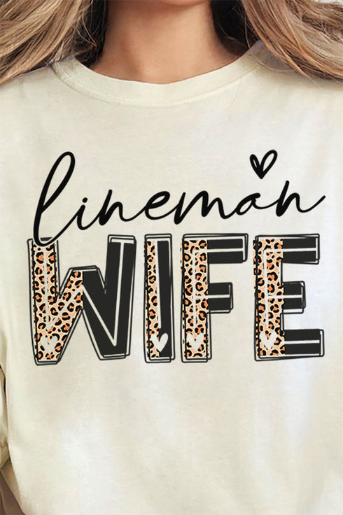 Lineman Wife Comfort Colors Adult Ring-Spun Cotton Tee
