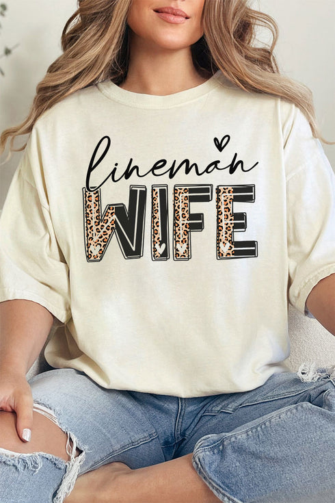 Lineman Wife Comfort Colors Adult Ring-Spun Cotton Tee