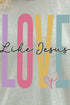 Colorblock Love Like Jesus Comfort Colors Adult Ring-Spun Cotton Tee