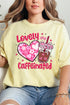 Lovely And Caffeinated Comfort Colors Adult Ring-Spun Cotton Tee