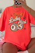Lucky Girl Comfort Colors Adult Ring-Spun Cotton Tee