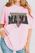 Mama Retro Lightning Bolt Comfort Colors Adult Ring-Spun Cotton Tee