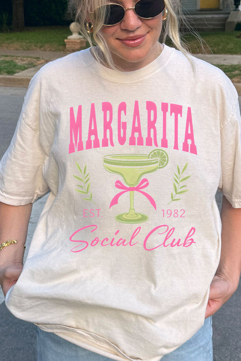 Margarita Social Club Comfort Colors Adult Ring-Spun Cotton Tee