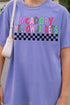 McAdory Yellow Jackets Checkered School & Mascot Comfort Colors Adult Ring-Spun Cotton Tee