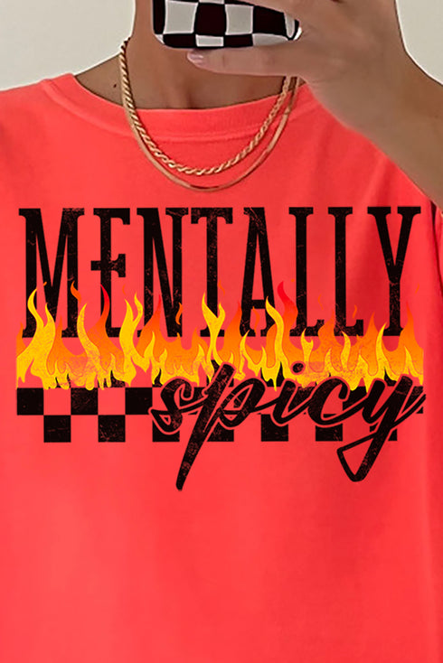 Mentally Spicy Comfort Colors Adult Ring-Spun Cotton Tee