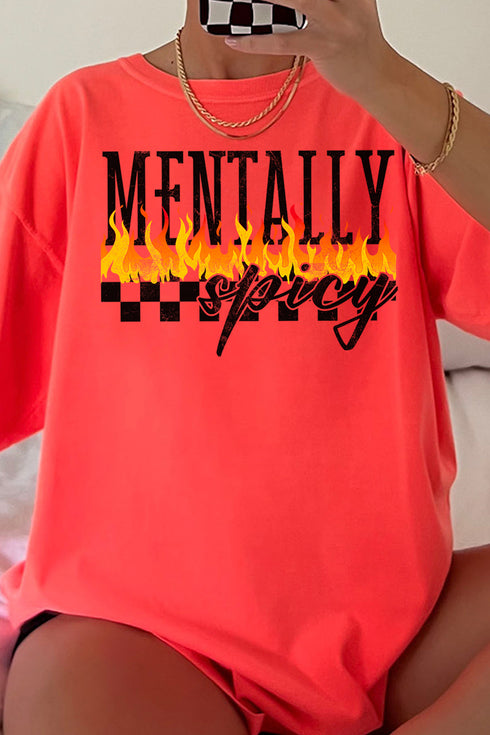 Mentally Spicy Comfort Colors Adult Ring-Spun Cotton Tee