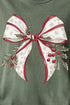 Mistletoe Moment Bow Comfort Colors Adult Ring-Spun Cotton Tee
