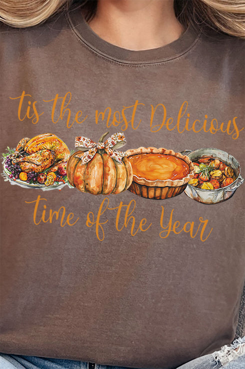 Most Delicious Time Of The Year Comfort Colors Adult Ring-Spun Cotton Tee