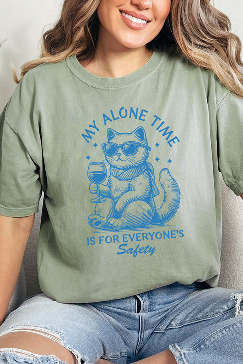 My Alone Time Is For Everyone's Safety Comfort Colors Adult Ring-Spun Cotton Tee