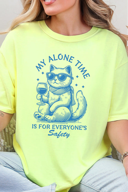 My Alone Time Is For Everyone's Safety Comfort Colors Adult Ring-Spun Cotton Tee