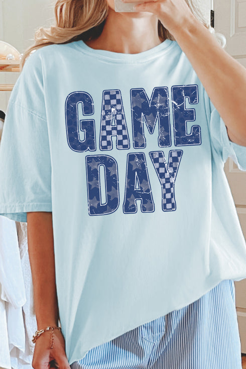 Navy Starry Game Day Comfort Colors Adult Ring-Spun Cotton Tee