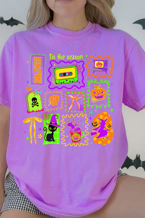 Neon All Hallow's Eve Comfort Colors Adult Ring-Spun Cotton Tee