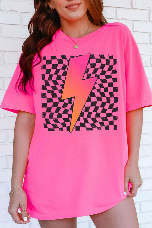 Neon Lightning Bolt Comfort Colors Adult Ring-Spun Cotton Tee