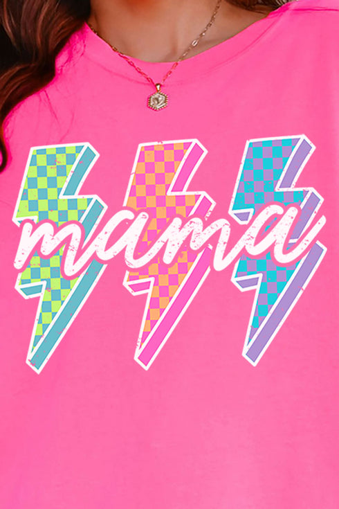 Neon Lightning Mama Comfort Colors Adult Ring-Spun Cotton Tee