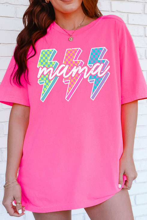 Neon Lightning Mama Comfort Colors Adult Ring-Spun Cotton Tee