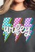 Neon Lightning Wifey Comfort Colors Adult Ring-Spun Cotton Tee