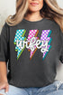 Neon Lightning Wifey Comfort Colors Adult Ring-Spun Cotton Tee