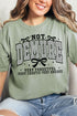 Not Demure Very Distracted Comfort Colors Adult Ring-Spun Cotton Tee