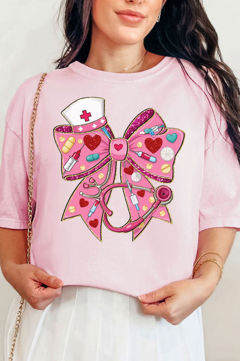 Nurse At Heart Comfort Colors Adult Ring-Spun Cotton Tee