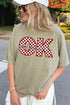 Oklahoma Checkered Comfort Colors Adult Ring-Spun Cotton Tee