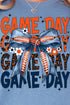 Orange & Blue Stacked Gameday Comfort Colors Adult Ring-Spun Cotton Tee