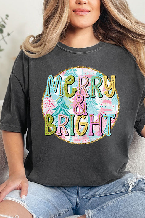 Pastel Merry And Bright Comfort Colors Adult Ring-Spun Cotton Tee