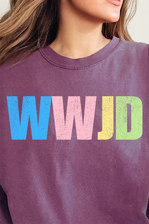 Pastel WWJD Comfort Colors Adult Ring-Spun Cotton Tee