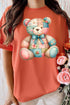 Patchwork Teddy Bear Comfort Colors Adult Ring-Spun Cotton Tee