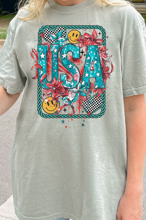 Patriotic Outlaw Comfort Colors Adult Ring-Spun Cotton Tee