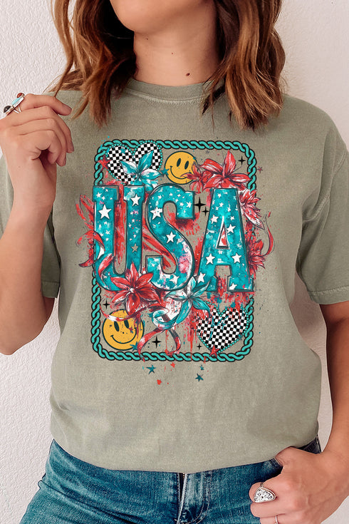 Patriotic Outlaw Comfort Colors Adult Ring-Spun Cotton Tee