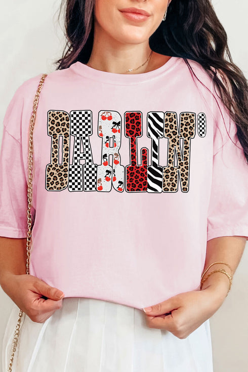 Patterned Darlin' Comfort Colors Adult Ring-Spun Cotton Tee