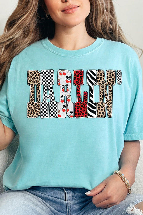 Patterned Darlin' Comfort Colors Adult Ring-Spun Cotton Tee