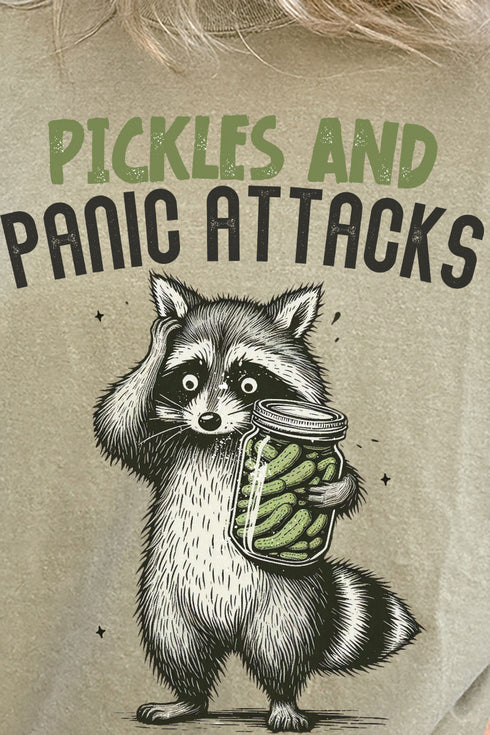 Pickles And Panic Attacks Comfort Colors Adult Ring-Spun Cotton Tee