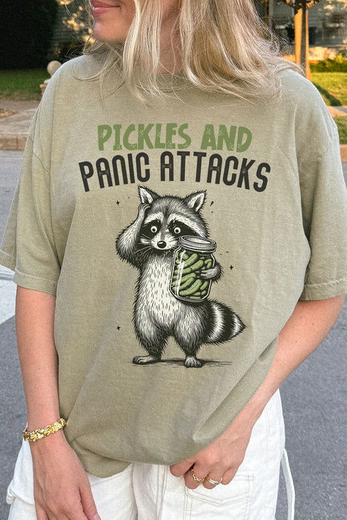 Pickles And Panic Attacks Comfort Colors Adult Ring-Spun Cotton Tee