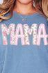 Pink Blossom Mama Comfort Colors Adult Ring-Spun Cotton Tee