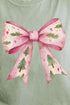 Pink Christmas Tree Bow Comfort Colors Adult Ring-Spun Cotton Tee