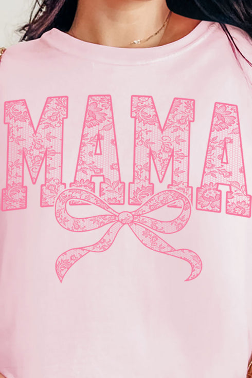 Pink Lace Mama Comfort Colors Adult Ring-Spun Cotton Tee