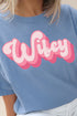 Pink Retro Wifey Comfort Colors Adult Ring-Spun Cotton Tee