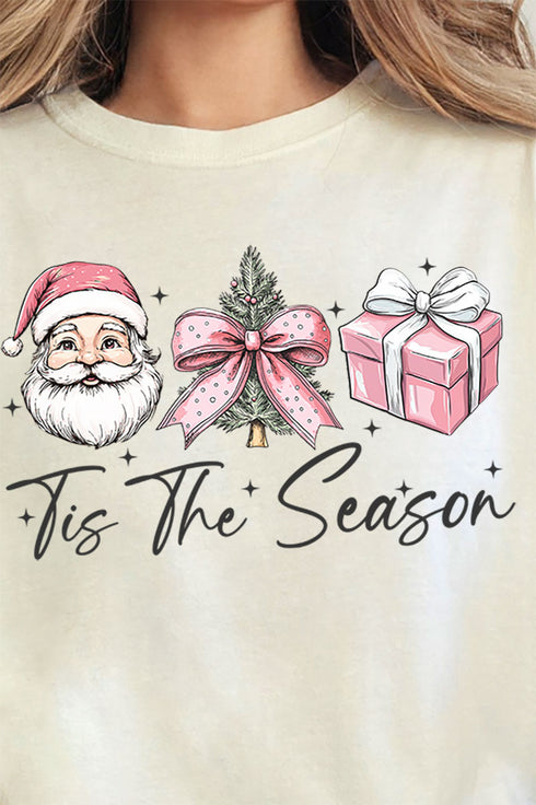 Pink Tis The Season Comfort Colors Adult Ring-Spun Cotton Tee