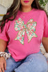 Preppy Blossom Bow Comfort Colors Adult Ring-Spun Cotton Tee