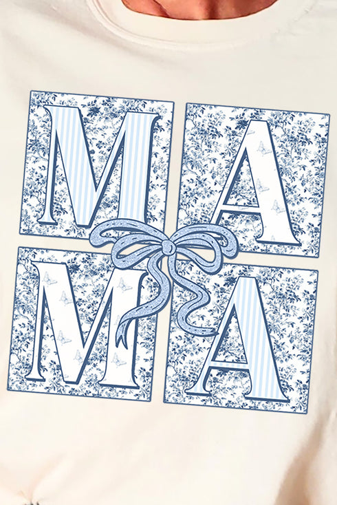 Preppy Blue Mama Comfort Colors Adult Ring-Spun Cotton Tee